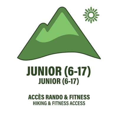 Junior (6 à 17 ans) - Billet Randonnée et Fitness