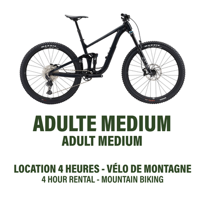 Medium - Double Suspension Mountain Bike - 4h Rental