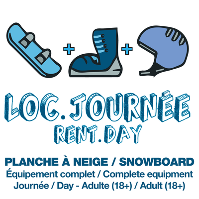 Adult Rental DAY - Complete Snowboard Equip. (TICKET NOT INCLUDED)