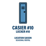 CASIER #10 - LOCATION SAISON