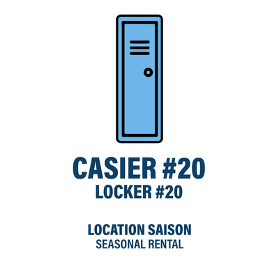 CASIER #20 - LOCATION SAISON