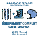 Équipement Complet de Ski - Adulte