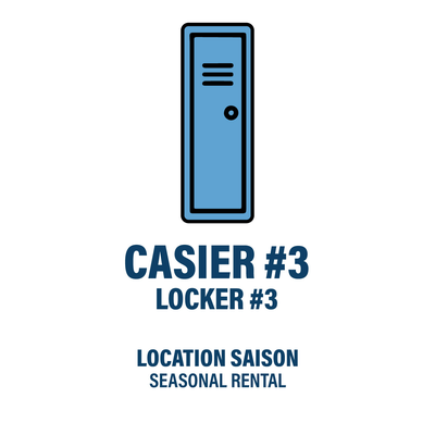 CASIER #3 - LOCATION SAISON