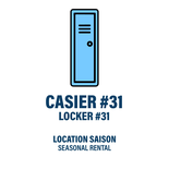 CASIER #31 - LOCATION SAISON