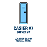 CASIER #7 - LOCATION SAISON