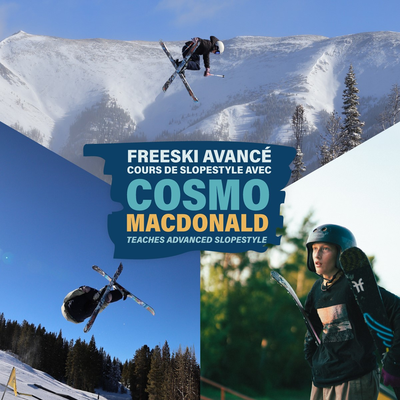 10-17 years - Intermediate and Advanced Freeski (snowpark) with Cosmo Macdonald - 2 people - One time - Ski - semi-private