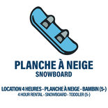 SNOWBOARD ONLY - TODDLER - 4 HOUR RENTAL (4H-)