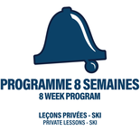 3 YEARS AND UP - PRIVATE 8 WEEK PROGRAM - SKI