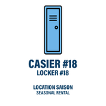 CASIER #18 - LOCATION SAISON