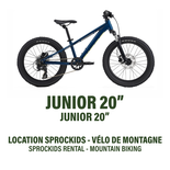 20'' (Junior) - Vélo de Montagne Simple Suspension - Location Programme 7 Semaine Sprockids