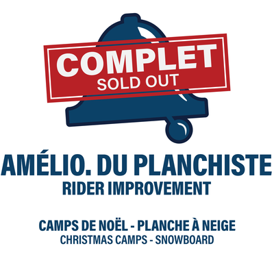6-17 YEARS - RIDER IMPROVEMENT - CHRISTMAS CAMP - SNOWBOARD
