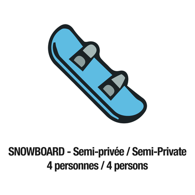 SNOWBOARD - Semi Private Lesson (4 people)