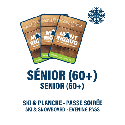 Sénior (60 ans +) - Passe de Saison Soirée