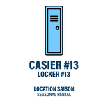 CASIER #13 - LOCATION SAISON