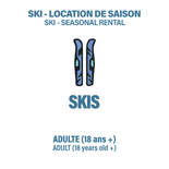 Skis Paraboliques Seulement - Adulte