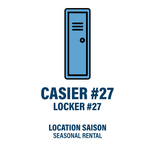 CASIER #27 - LOCATION SAISON