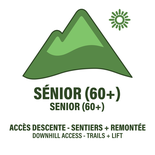 Sénior (60 ans +) - Billets Descente - Vélo de Montagne