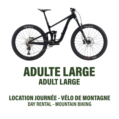 Large - Vélo de Montagne Double Suspension - Location Jour