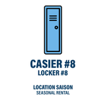 CASIER #8 - LOCATION SAISON