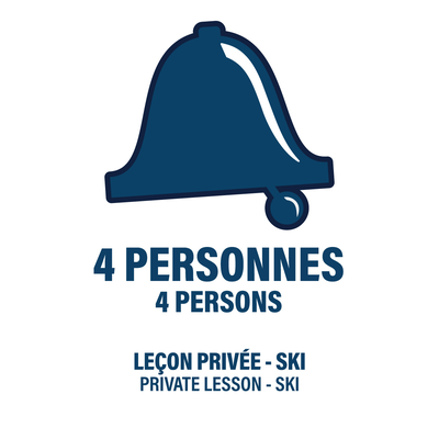 6 ans + - 4 Personnes - À l'unité - Ski - Semi-Privée