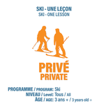 SKI - Private Lesson