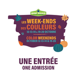 One Admission - One day - Color Weekends