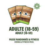 Adulte (18 à 59 ans) - Passe Randonnée et Fitness