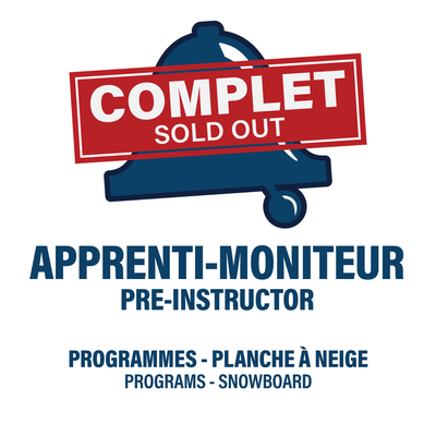 12 ANS ET PLUS - APPRENTI-MONITEUR - PLANCHE À NEIGE
