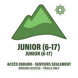 Junior (6 to 17 years) - Enduro Tickets - Mountain Bike