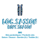 Skis Paraboliques Seulement - Bambin