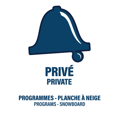 AGES 3 AND UP – PRIVATE PROGRAM - SNOWBOARD