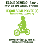 Vélo de Montagne - Leçon Semi-Privée (4 personnes)