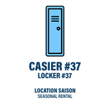 CASIER #37 - LOCATION SAISON