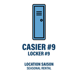 CASIER #9 - LOCATION SAISON