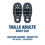 Location JOUR Adulte - Raquettes AD/JR