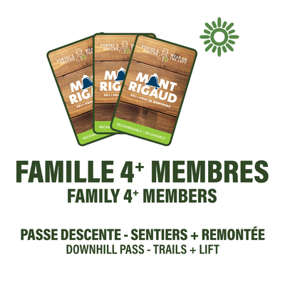Plan Familial, 4 Membres (-20%) - Passe Descente (DH)
