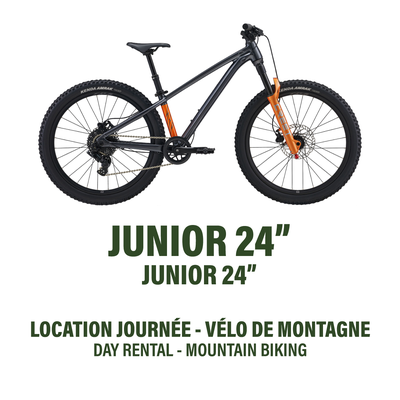 24'' (Junior) - Vélo de Montagne Simple Suspension - Location Jour