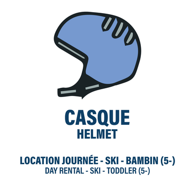 CASQUE DE SKI SEULEMENT - BAMBIN - LOCATION JOURNÉE (4H+)
