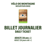 Billet Vélo de Montagne - Adulte