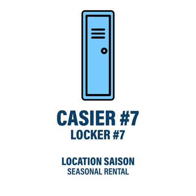 CASIER #7 - LOCATION SAISON