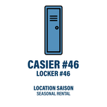 CASIER #46 - LOCATION SAISON
