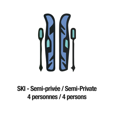 SKI - Leçon Semi-Privée (4 personnes)