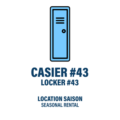 CASIER #43 - LOCATION SAISON