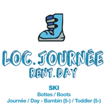 Location JOUR Bambin - Bottes de Ski Seulement (BILLET NON-INCLUS)