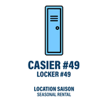 CASIER #49 - LOCATION SAISON