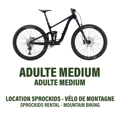 Medium - Vélo de Montagne Double Suspension - Location Programme 7 Semaine Sprockids