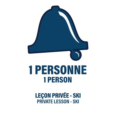 AGES 3 AND UP - 1 PERSON - PRIVATE LESSON - SKI