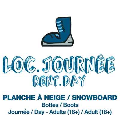Adult Rental DAY - Snowboard Boots Only (TICKET NOT INCLUDED)
