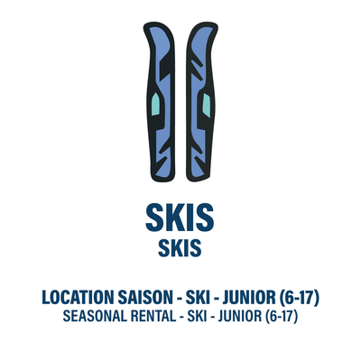 SKIS SEULEMENT - JUNIOR - LOCATION SAISON