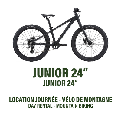 24'' (Junior) - Hardtail Mountain Bike - Day Rental